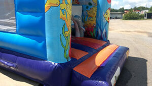 19Marino Aquarium Bounce House moonwalk front entrance