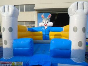 10Funny Bunny bounce house moonwalk front