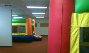 Fun Indoor bounce house moonwalk